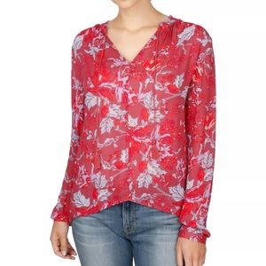 Lucky Brand Peasant Knit Blouse  XS